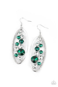 Paparazzi Jewelry Earrings Rock Candy Bubbly - Green