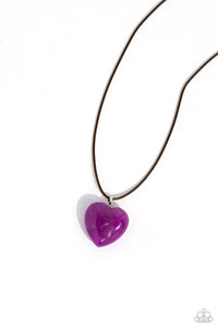 Paparazzi Jewelry Necklace Serene Sweetheart - Purple