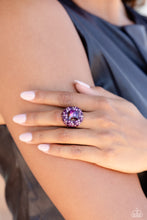 Load image into Gallery viewer, Paparazzi Jewelry Ring Glistening Grit - Purple