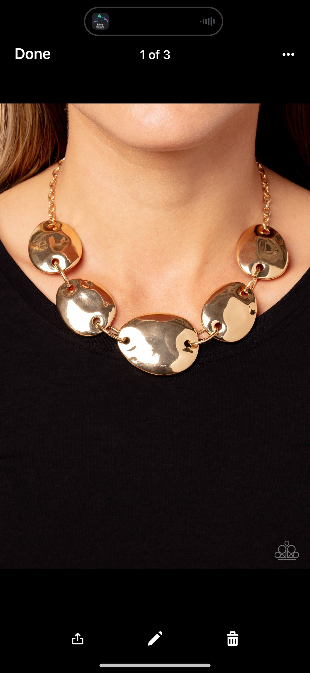 Paparazzi Jewelry Necklace That RING You Do