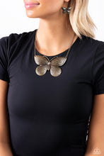 Load image into Gallery viewer, Paparazzi Jewelry Necklace DRAWN to the Wind Brass