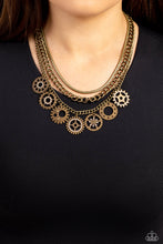 Load image into Gallery viewer, Running Paparazzi Jewelry Necklace &amp; Earrings Out of STEAMPUNK/I Have a STEAMPUNK - White