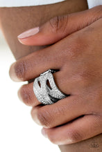 Load image into Gallery viewer, Paparazzi Jewelry Ring Life In The Glitter Lane - White