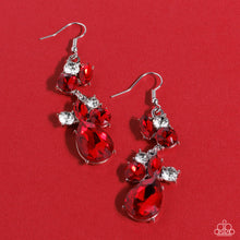 Load image into Gallery viewer, Paparazzi Jewelry Earrings Rhinestone Reveler - Red