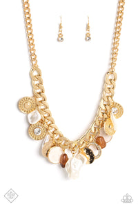 Paparazzi Jewelry Necklace Now SEA Here/Gold