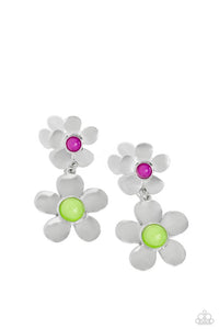 Paparazzi Jewelry Earrings Fashionable Florals - Green
