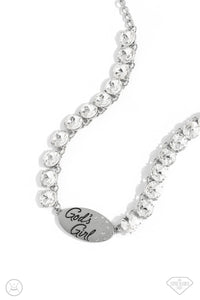 Paparazzi Jewelry Necklace Gods Girl - White