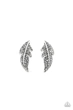 Load image into Gallery viewer, Paparazzi Jewelry Earrings Feathered Fortune - Silver