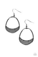 Load image into Gallery viewer, Paparazzi Jewelry Earrings Segmented Shimmer - Black