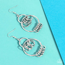 Load image into Gallery viewer, Paparazzi Jewelry Earrings Rebel Ringer - Silver