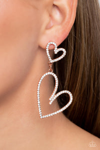 Paparazzi Jewelry Earrings Doting Duo - White