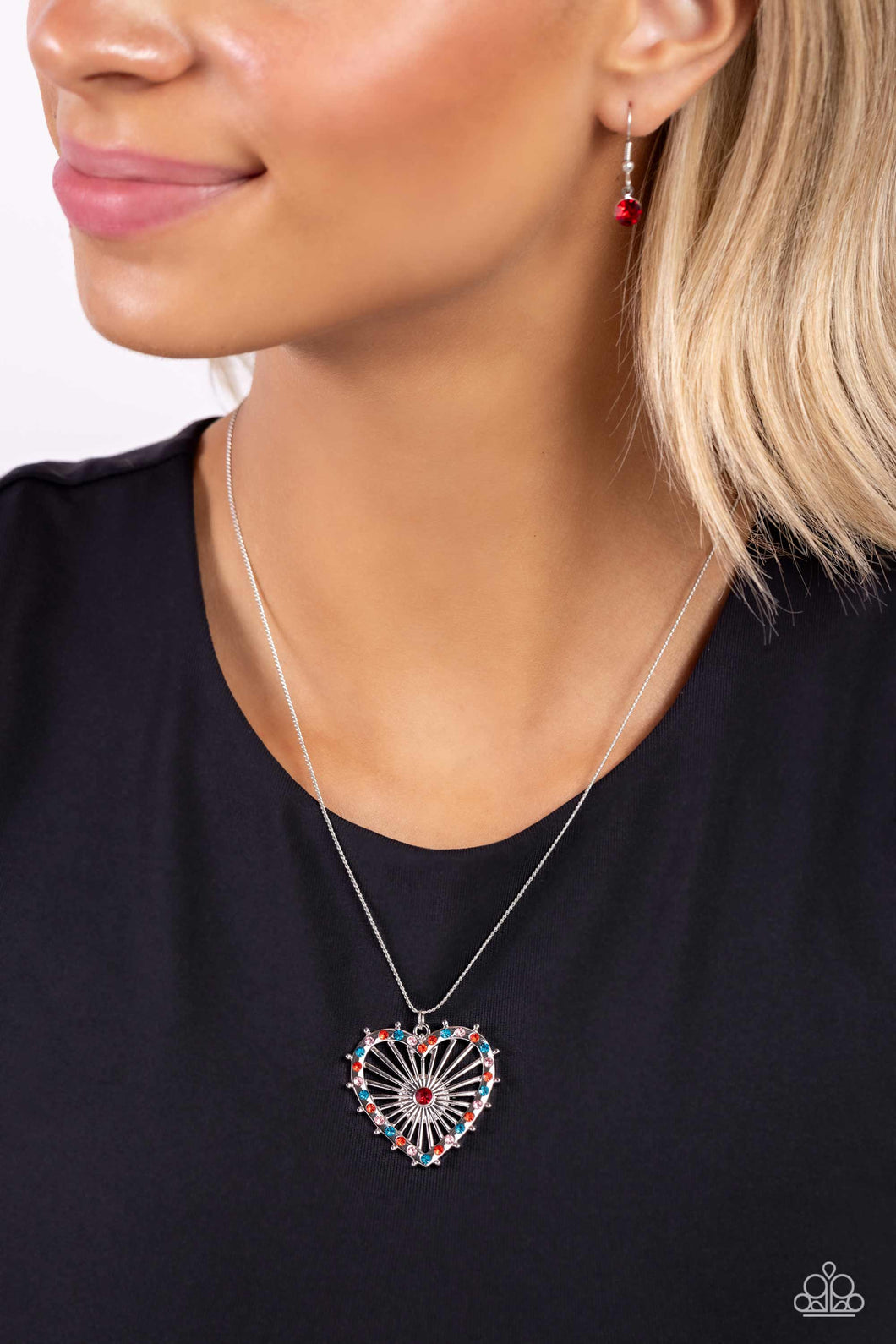 Paparazzi Jewelry Necklace Flirting Ferris Wheel
