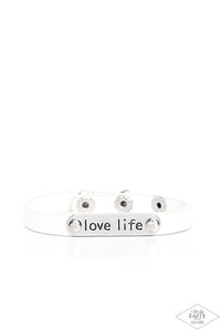 Paparazzi Jewelry Bracelet Love Life - White