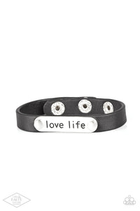 Paparazzi Jewelry Bracelet Love Life - Black