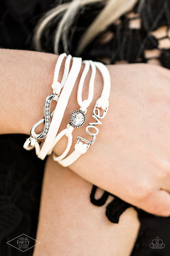 Paparazzi Jewelry Bracelet Infinitely Irresistible - White