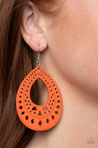 Paparazzi Jewelry Wooden Belize Beauty - Orange