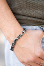 Load image into Gallery viewer, Paparazzi Jewelry Bracelet Gridiron Grunge - Black