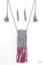 Load image into Gallery viewer, Paparazzi Jewelry Necklace Look At MACRAME Now - Purple
