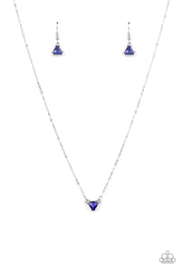 Paparazzi Jewelry Necklace Downright Dainty - Blue