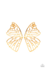 Load image into Gallery viewer, Paparazzi Jewelry Earrings Butterfly Frills - Gold