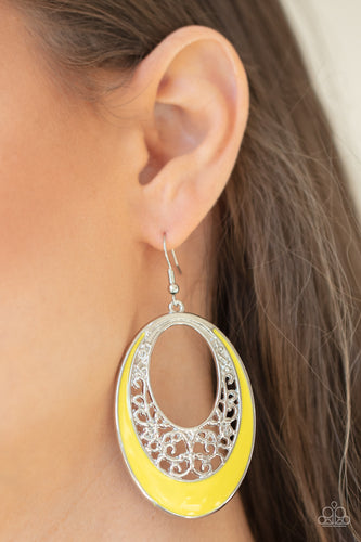 Paparazzi Jewelry Earrings Orchard Bliss - Yellow
