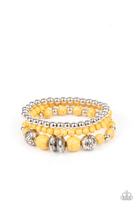 Paparazzi Jewelry Bracelet Desert Blossom - Yellow
