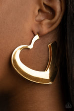 Load image into Gallery viewer, Paparazzi Jewelry Earrings Heart-Racing Radiance - Gold