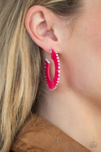 Paparazzi Jewelry Earrings Everybody Conga! - Pink