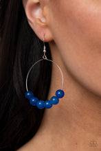 Load image into Gallery viewer, Paparazzi Jewelry Earrings Let It Slide - Blue