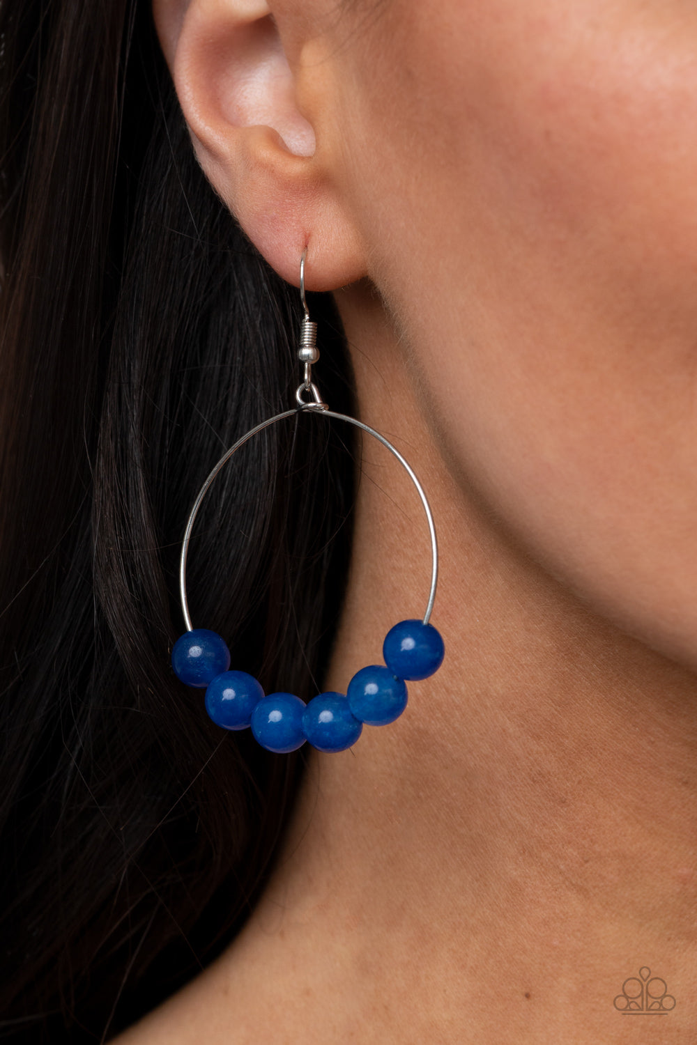 Paparazzi Jewelry Earrings Let It Slide - Blue