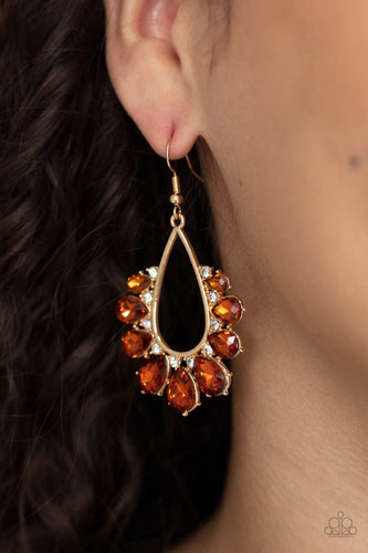Paparazzi Jewelry Earrings Two Can Play That Game - Brown