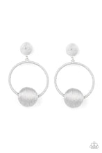 Load image into Gallery viewer, Paparazzi Exclusive Earrings Social Sphere - Silver