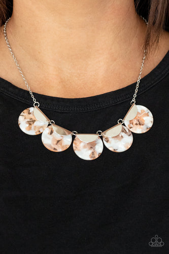 Paparazzi Jewelry Necklace Mermaid Oasis - Orange