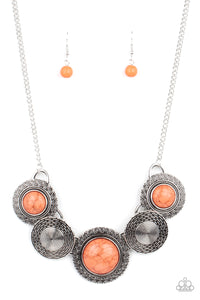 Paparazzi Jewelry Necklace Canyon Cottage - Orange
