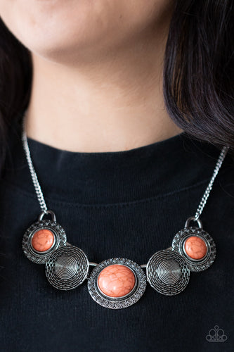 Paparazzi Jewelry Necklace Canyon Cottage - Orange