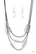 Load image into Gallery viewer, Paparazzi Jewelry Necklace Check Your CORD-inates - Blue