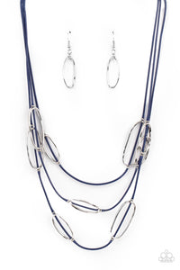 Paparazzi Jewelry Necklace Check Your CORD-inates - Blue