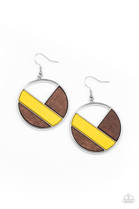 Paparazzi Jewelry Earrings Don’t Be MODest - Yellow