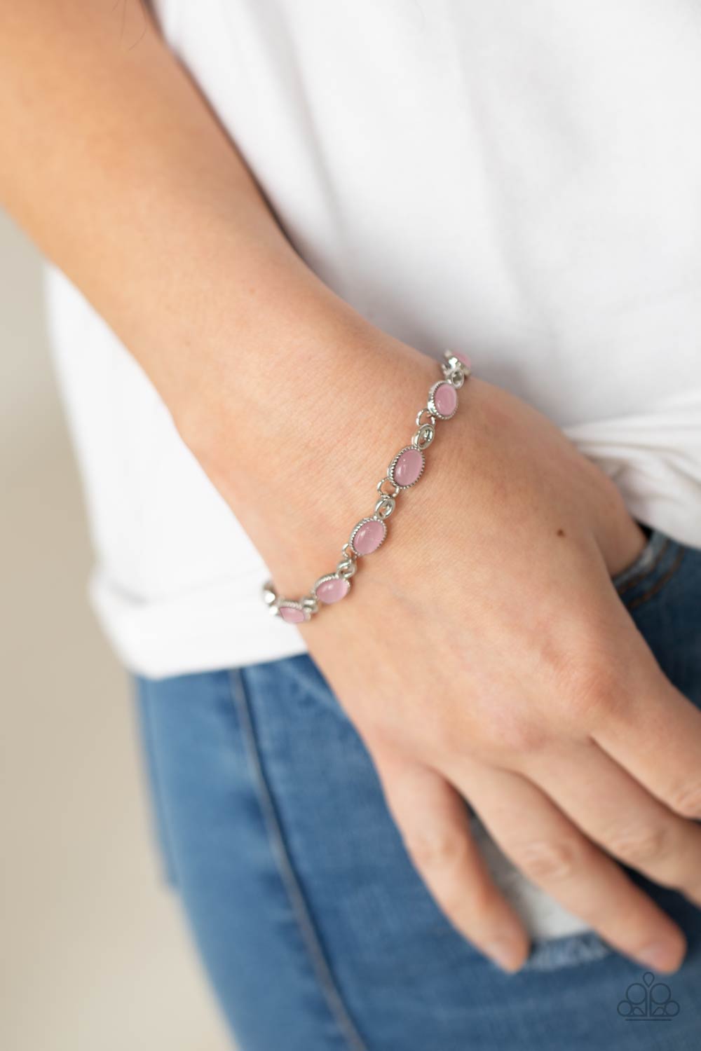 Paparazzi Jewelry Bracelet Blissfully Beaming - Pink