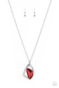 Paparazzi Jewelry Necklace Galactic Wonder - Red