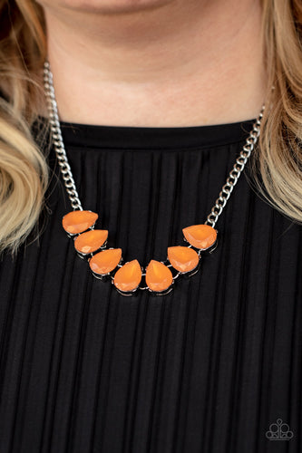 Paparazzi Jewelry Necklace Above The Clouds - Orange