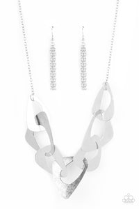 Paparazzi Jewelry Necklace Guide To The Galaxy - Silver
