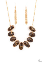 Load image into Gallery viewer, Paparazzi Jewelry Necklace Elliptical Episode - Brown