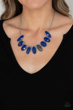 Load image into Gallery viewer, Paparazzi Jewelry Necklace Elliptical Episode - Blue