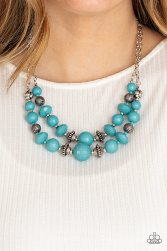 Paparazzi Jewelry Necklace Upscale Chic - Blue