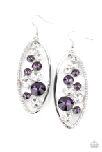 Load image into Gallery viewer, Paparazzi Jewelry Earrings Rock Candy Bubbly - Purple