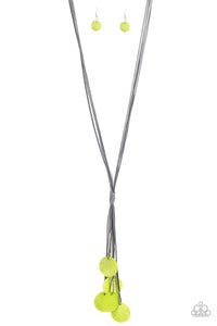 Paparazzi Jewelry Necklace Tidal Tassels - Green