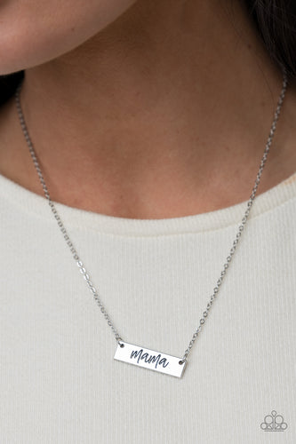 Paparazzi Jewelry Necklace Blessed Mama - Silver