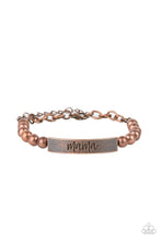 Load image into Gallery viewer, Paparazzi Jewelry Bracelet Mom Squad - Copper