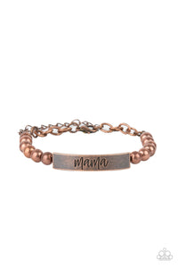 Paparazzi Jewelry Bracelet Mom Squad - Copper